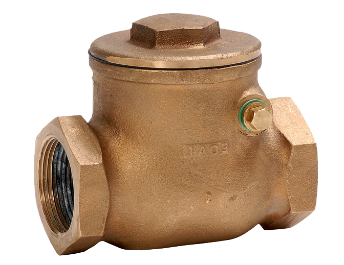 BRASS CHECK VALVE WITH HORIZONTAL MOUNTING DIN 3202 PN 16